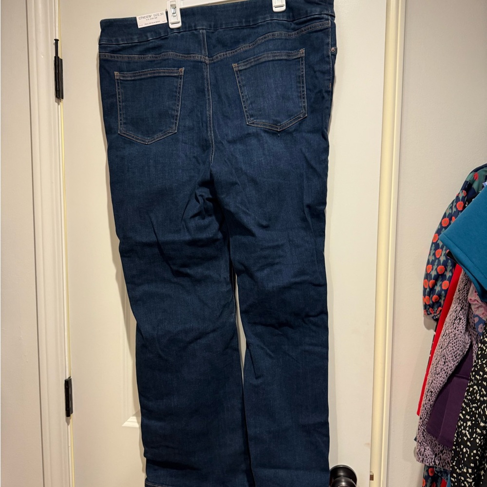 Chico's Women's Boot Cut Jeans - Dark Blue